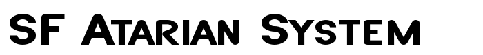 предпросмотр шрифта SF Atarian System