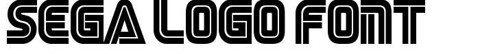шрифт Sega Logo Font