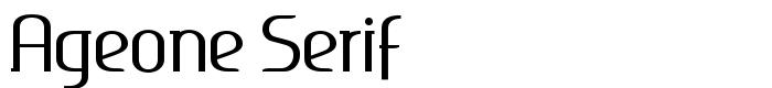 шрифт Ageone Serif