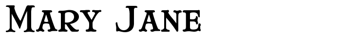 шрифт Mary Jane