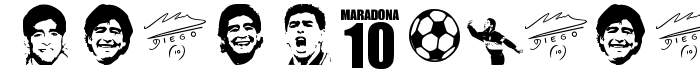 предпросмотр шрифта Grande Maradona