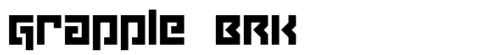 шрифт Grapple BRK