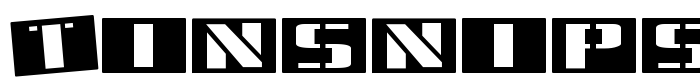 шрифт Tinsnips
