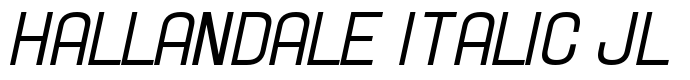 шрифт HallanDale Italic JL