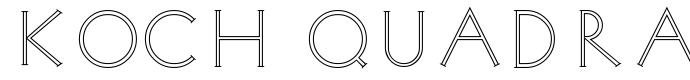 шрифт Koch Quadrat Outlines