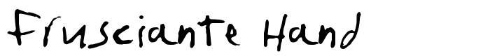 шрифт Frusciante Hand