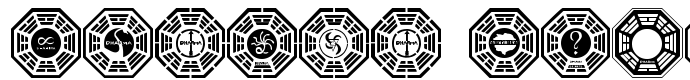 предпросмотр шрифта Dharma Initiative Logos