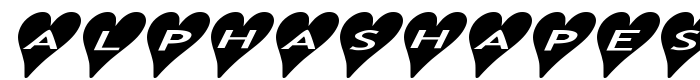шрифт AlphaShapes Hearts