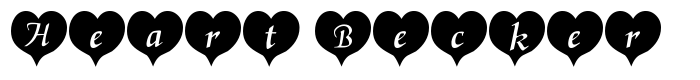 шрифт Heart Becker