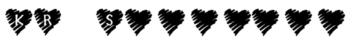 шрифт KR Scribble Heart