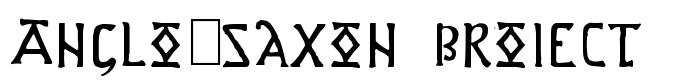 предпросмотр шрифта Anglo-Saxon Project
