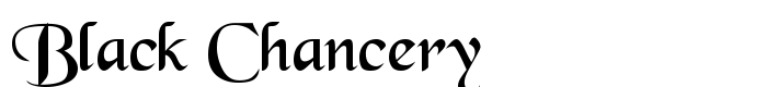 шрифт Black Chancery
