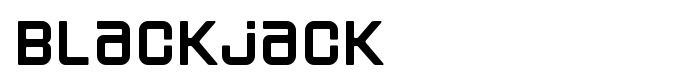 шрифт Blackjack