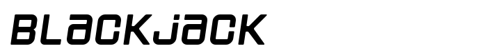 предпросмотр шрифта Blackjack