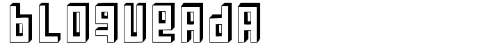 шрифт Bloqueada