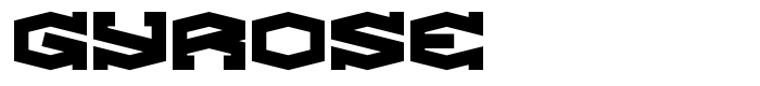шрифт Gyrose