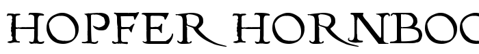 шрифт Hopfer Hornbook