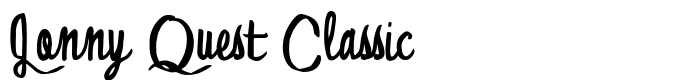шрифт Jonny Quest Classic
