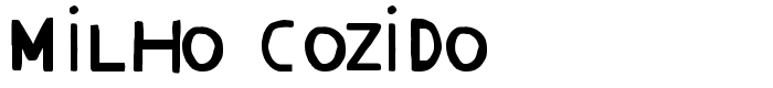 шрифт Milho Cozido