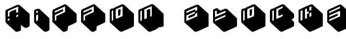 шрифт Nippon Blocks