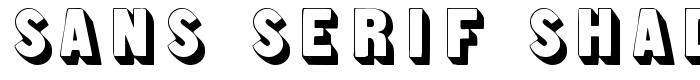 предпросмотр шрифта Sans Serif Shaded