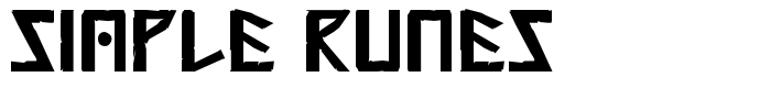 шрифт Simple Runes