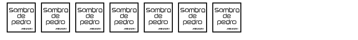 шрифт Sombras