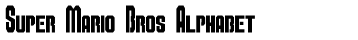 шрифт Super Mario Bros Alphabet