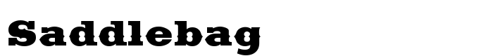 шрифт Saddlebag